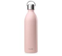 Qwetch - Botella Isotérmica Active Inox 1L Rosa Pastel Active| Botella Agua Acero Inoxidable con Asa - 24h Frío / 12h Caliente - Reutilizable, Hermética y sin BPA