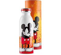 Botella Mickey Mouse 500 ml Naranja, Termo de Acero Inoxidable con Estuche de Neopreno, Diseño I Am Mickey, Producto Oficial Disney - Paladone