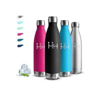 Botella Termica, 500ml Cantimplora, A Prueba de Fugas, Cantimplora Infantil sin BPA, Termo Cafe, Mantiene 24H Frio/12H Calor, Aislamiento al Vacío, Botella Agua Acero Inoxidable, para Agua, Café, Jugo