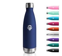 Botella Termica 500ml, Cantimplora Acero Inoxidable Reutilizable con Doble Pared, Garrafa Termica sin BPA, A Prueba de Fugas, Termo Agua para Escuela, Oficina, Deporte, Gimnasio, Viajes, Niños