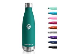 Botella Termica 500ml, Cantimplora Acero Inoxidable sin BPA, Botella de Agua Reutilizable con Doble Aislamiento, A Prueba de Fugas, Termica Botella para Niños, Escuela, Oficina, Gimnasio y Deporte