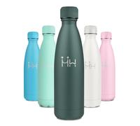 Botella Termica 750ml, Termo Agua sin BPA Reutilizable, Cantimplora Acero Inoxidable, Botella Agua con Doble Pared, Garrafa Termica para Escuela, Oficina, Camping, Viajes, Niños, Adultos, Senderismo