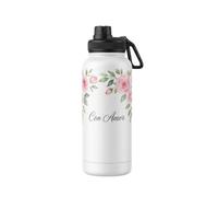 Botella Térmica Personalizada con Foto 1L Acero Inox | Compartimento Secreto en la Base | Regalo Botella Profesora Fin de Curso | Bidón Térmico Personalizado Nombre y Diseño