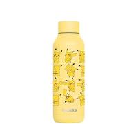 Botella térmica Quokka Solid Pokémon Light Yellow Pikachu de acero inoxidable 510 ml - Doble pared al vacío, 12 h caliente y 18 h fría, boca ancha, tapa antigoteo, idea de regalo
