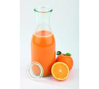Botellas de Weck, 12 piezas. Con tapa, 1, 0 litros. Altura 25,5 cm