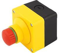 Botón de apagado de emergencia Elektra en carcasa ISO con elemento de contact...