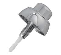 Botón de cisterna fácil de presionar para Siamp para Optima 49 Single Flush | Construcción de ABS, color plateado, resistente al desgaste, compatible con tanques estándar, fácil de instalar