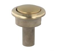 Botón de descarga de repuesto para Siamp Storm 33A Gold 48mm (A) | Función de descarga doble, material ABS dorado, se adapta a agujeros de 38 a 44 mm, 48 mm de diámetro, fácil reemplazo