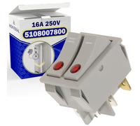 Botón de Encendido del Radiador Aceite SR-55 16А 250V con Código Original 5108007800 para Delonghi - MONTERAL