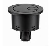 Botón de inodoro de doble descarga para Roca A822505500, botón de ahorro de agua con acabado cromado, fácil instalación para reparación de cisterna de baño, pieza de repuesto de plástico (negro mate)