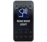 Botón de Interruptor basculante Led Azul, 5 Pines y 7 Pines, Encendido y Apagado for Coche, Barco Marino, Luces Interiores, Piezas, Accesorios for Camper(Rear Roof Light)