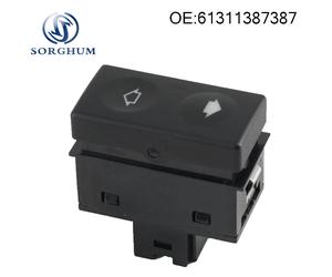 Botón de interruptor de Control de ventana eléctrica, negro, para BMW E36 318 1991-98 61311387387