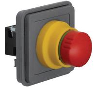 Botón de parada de emergencia Hager. Grado de protección IP65 (WNA033 BERKER)
