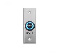 Botón de salida infrarrojo sin contacto de marco estrecho para ACS, interruptor de sensor de acero inoxidable para entrada segura de puerta y control de acceso