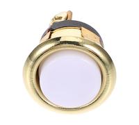 Botón de Timbre Vintage Redondo, Aleación, 16mm, Luces LED | Acabado Dorado Clásico y Elegante, Instalación Rápida, para Puerta del Hogar, Reemplazo del Pulsador