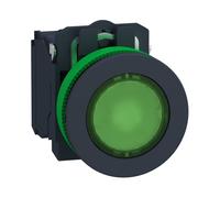Botón iluminado plástico plano. Harmony XB5 XB5FW33M5