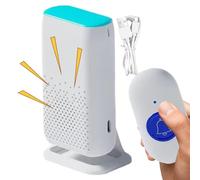 Botón Llamada Para Cuidadores,Botón Llamada Personas Mayores - Timbre De Llamada Inteligente Recargable Con Luz LED IP68 Resistente Al Agua | Alerta De Vida Con Zumbador Inalámbrico De
