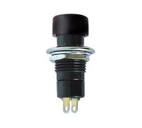 Botón pulsador de botón de apagado (encendido) negro