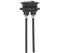 Botón Pulsador de Cisterna Doble, Plástico Negro Ajustable 101-133 MM | Sello Antifuuga, Diámetro 4,8-5,7cm, Varillas y Arandela, para Tapa Cerámica