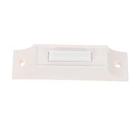 Botón Pulsador del Timbre con Cable Blanco, Estilo Vintage | Interruptor Decorativo para Entrada y Exterior, Respuesta Táctil Clara, Instalación Sencilla, 8,20x2,20x2,10cm