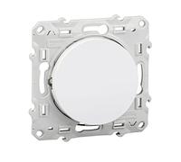 Botón pulsador luminoso no 10 A - blanco - fijación por tornillo - schneider Odace