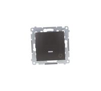 Pulsador timbre LED 10 AX antracita Simon54 DD1L.01/48
