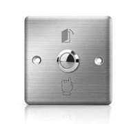 Botones de timbre de montaje en superficie, acero inoxidable: montaje en superficie, pulsador de timbre exterior, impermeable, diseño clásico, placa de timbre de 86 x 86 mm, para intercomunicador y