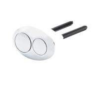 Botones Dobles Inodoro Ovalado 73x48mm | Botones de interruptor de tanque de inodoro de control dual y asiento de cerámica