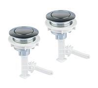 Botones para inodoros, 2 botones de inodoro agua, interruptor tanque universales, descarga forma redonda, accesorios baño, botón