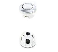 Botones para inodoros, Botón pulsador redondo simple for tanque de agua inodoro, botón ABS repuesto for, orificio cubierta cerámica diámetro 32-40 mm for