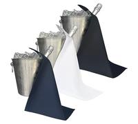 BOTTLECLOTHS - Colección Catering, Paños de botella para cubos de hielo, polialgodón, 42 cm, agujero de esquina, círculo cosido (Combo Colores, lote de 3)