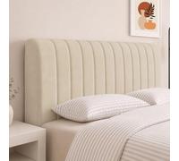 BOUFEIDA Funda para cabecero de cama de 180 x 70 cm, con relleno | Funda para cabecero de cama de fibra de leche, más suave y gruesa para la mayoría de cabeceros (caqui)