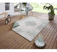 bougari Cebu - Alfombra Reversible para Interior y Exterior, Crema Verde., 80 x 150 cm