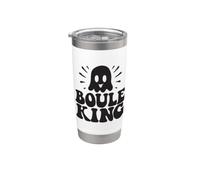 Boule King Ghost Divertido Disfraz De Halloween Halloweens Vaso térmico de acero inoxidable de doble pared