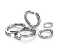 BOUMVID 20 Piezas M16 Arandelas de Resorte en Espiral, Arandela Resorte Redonda, Anillos Elásticos, Arandela Planas DIN 127 Forma B Acero Inoxidable V2A, Plano Anillo Partido Cerradura Arandelas