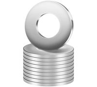 BOUMVID Arandelas Planas de Cuerpo M12 x 37mm, 10 Piezas Acero Inoxidable 304 A2 V2A, Metalicas Grandes Arandela de Bloqueo, Plana de Plano Para Tornillos Sujetadores DIN 9021 / ISO 7093