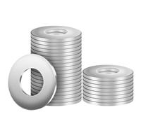 BOUMVID Arandelas Planas de Cuerpo M6 x 18mm, 50 Piezas Acero Inoxidable 304 A2 V2A, Metalicas Grandes Arandela de Bloqueo, Plana de Plano Para Tornillos Sujetadores DIN 9021 / ISO 7093