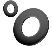 BOUMVID Arandelas Planas M27 x 50 mm, 2 Piezas Arandelas Metálicas Tóricas Arandela Plana Grande Negro, Arandelas Negras Metalicas Espaciadoras de Acero al Carbono para Tornillos Sujetadores