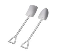 Boundless Voyage Cuchara con forma de pala de titanio Demitasse Espresso, mini cucharas de café de 6.1 pulgadas, vajilla pequeña para postre, té, aperitivos, suministros de fiesta ti1131t