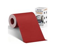 BOUYEER Cuero Adhesivo Para Tapizar, 10x210 CM Polipiel Adhesiva Para Tapizar, Set de Reparación Ecológico e Inodoro para Muebles/Sofá/Asientos de Auto/Bolsos/Restauración, Rojo