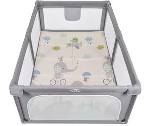 Box Recinto Innovaciones MS Parco Giochi XL + Tappeto da Gioco 180 x 120 cm Elefante