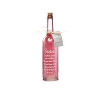 Boxer SB1101 - botella con texto en inglés, de cristal, color rosa