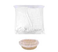 BOXOB 100uds Forro Cesta Pan, Cubierta Descartable Antiadherente para Fermentar Masa Suministros para Hornear Pan de Masa Madre