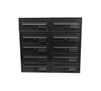 BOXOB Buzón de condominio Exterior Imperium 983 - Negro (Negro, Comparti 10)