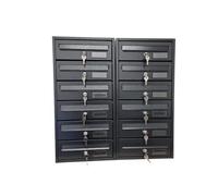 BOXOB Buzón de condominio Exterior Imperium 983 - Negro (Negro, Comparti 12)