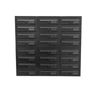BOXOB Buzón de condominio Exterior Imperium 983 - Negro (Negro, Comparti 24)
