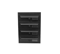 BOXOB Buzón de condominio Exterior Imperium 983 - Negro (Negro, Comparti 4)