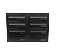 BOXOB Buzón de condominio Exterior Imperium 983 - Negro (Negro, Comparti 8)