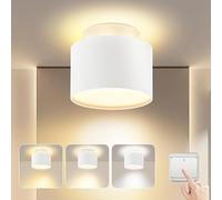 BOYIR Focos LED Interior Techo Blanco 7W+3W Foco Techo Redondo Lámpara de Techo 3000K/4000K/6000K Plafones led de Superficie 900LM Plafón luz Led para salón, dormitorio, pasillo, baño