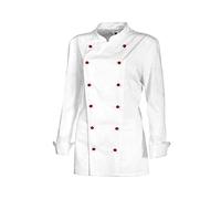 BP 1542-400 - Chaqueta de Cocinero Mujer, Manga Larga con Puños 215.00 g/m², Blanco, 40